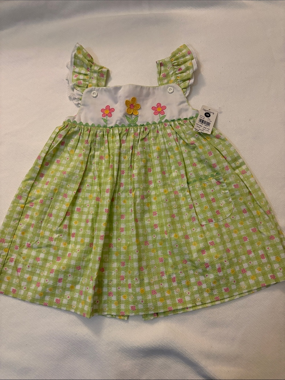 Vintage Carter’s Seersucker 24mons Toddler Girls' Summer Dress NWT